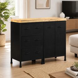 Practical Sideboard: 2 Doors & 3 Drawers for Any Room