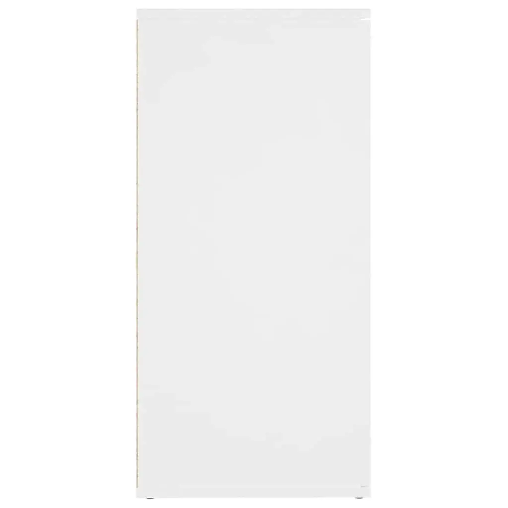 Storage Cabinet Engineered Wood White 160x36x75cm Modern Sideboard