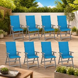 Versatile 8-Pc Outdoor Reclining Chair Set for All Occasions