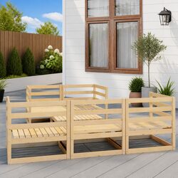 Practical 6 Piece Outdoor Lounge Set for All Occasions