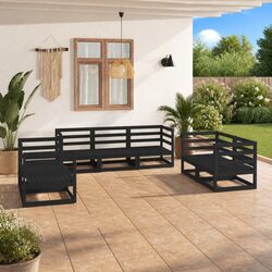 7 Piece Garden Lounge Set for Social Gatherings