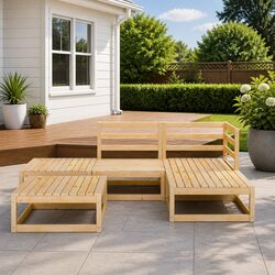 Practical 5 Piece Lounge Set for Outdoor Entertaining
