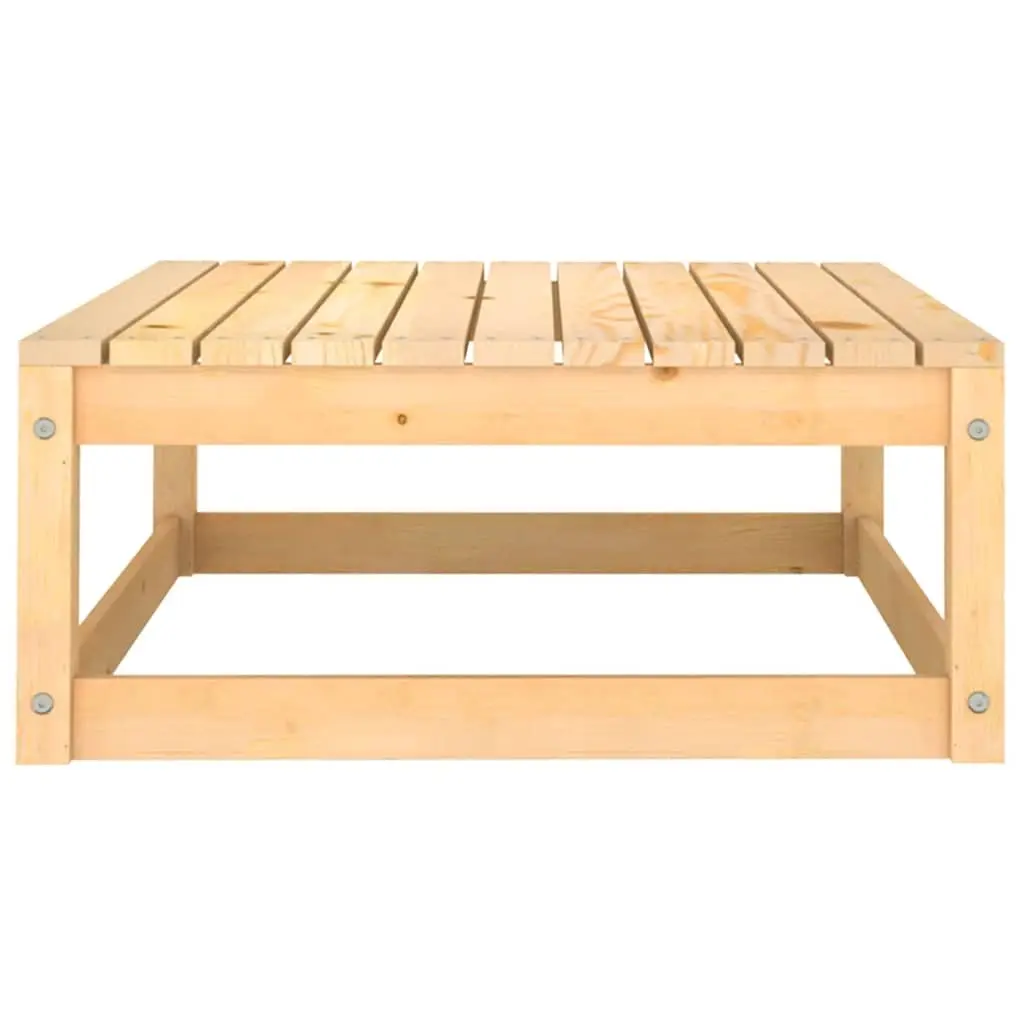 5 Piece Garden Lounge Set Solid Pinewood Modular Configuration Brown