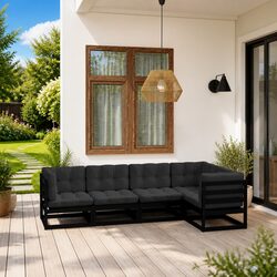 Practical 5-Piece Garden Lounge Set for Any Outdoor Area