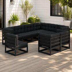 Practical 9-Piece Lounge Set for Your Garden