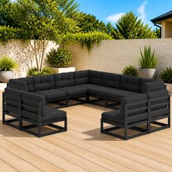 Versatile 11-Piece Garden Lounge Set for All Occasions
