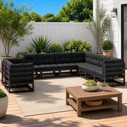 Ideal 9 Piece Lounge Set for Your Outdoor Area