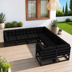 Practical 8 Piece Garden Lounge Set for Your Home