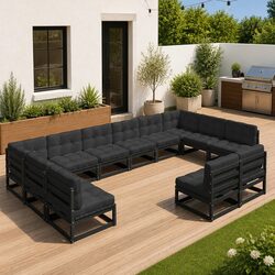 Perfect for Gatherings: 12-Piece Outdoor Lounge Set