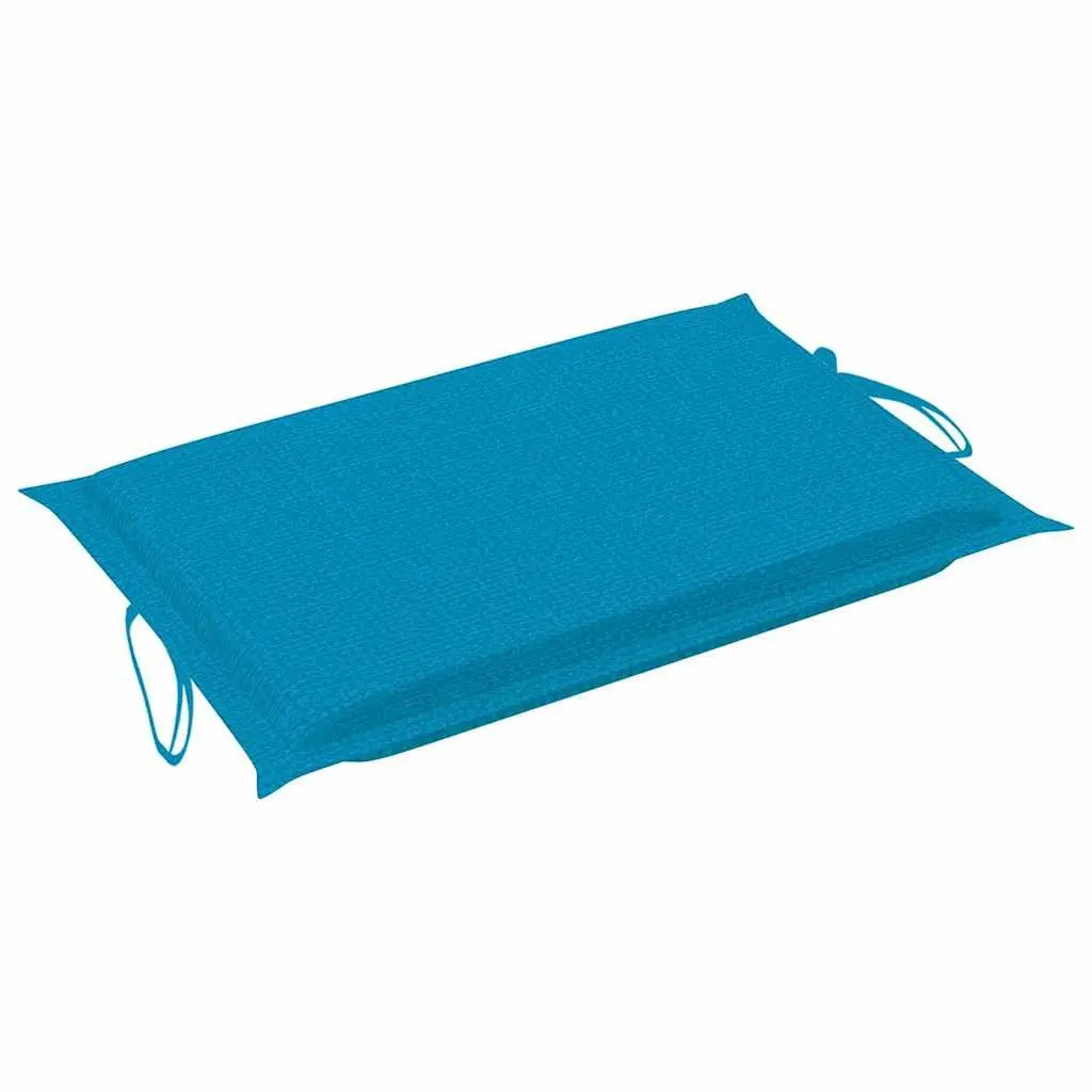 Sun Loungers Solid Acacia Wood Foldable 2 pcs Outdoor Garden Patio Daybed with Cushions Blue