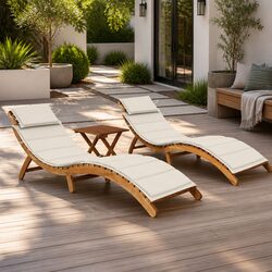 Practical Sun Loungers Set for Your Garden