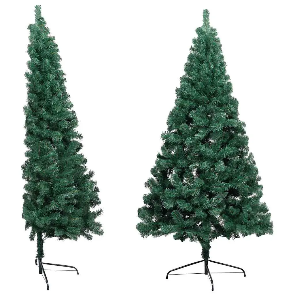 Half Christmas Tree Artificial Pre-lit 150cm Green PVC