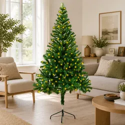 Practical 150 cm Pre-lit Christmas Tree for Home Use