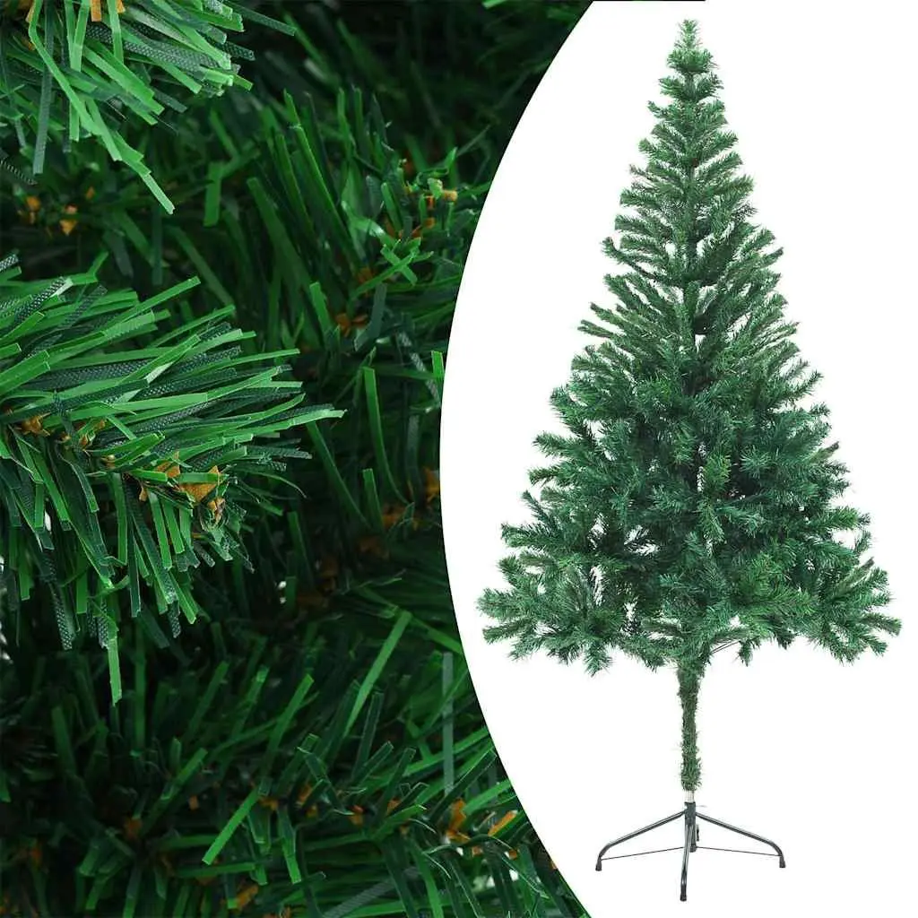 Pre-lit Artificial Christmas Tree Green PVC 180cm 564 Branches LED Lights