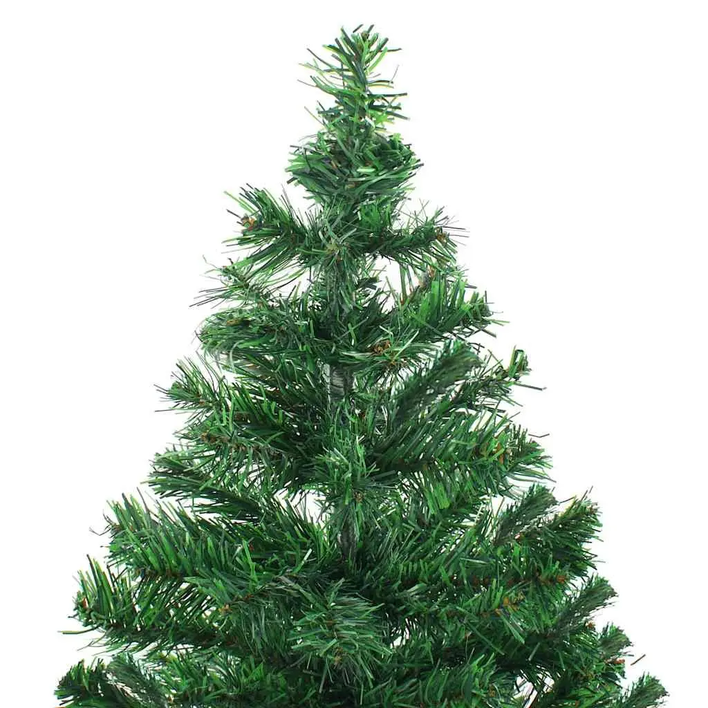 Pre-lit Artificial Christmas Tree Green PVC 180cm 564 Branches LED Lights