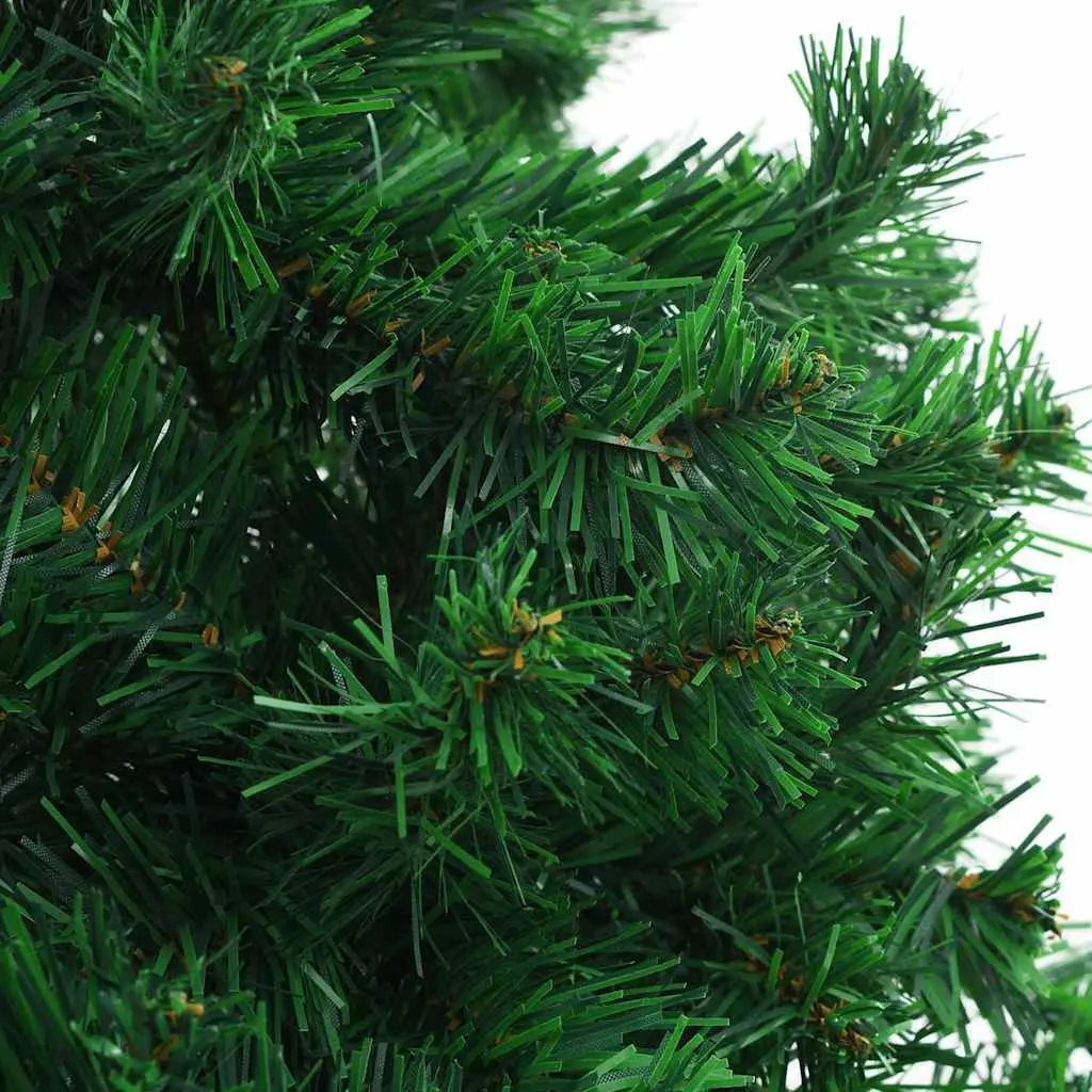 Pre-lit Artificial Christmas Tree Green PVC 180cm 564 Branches LED Lights