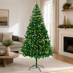 Indoor Use 210cm Artificial Christmas Tree with LED Lights