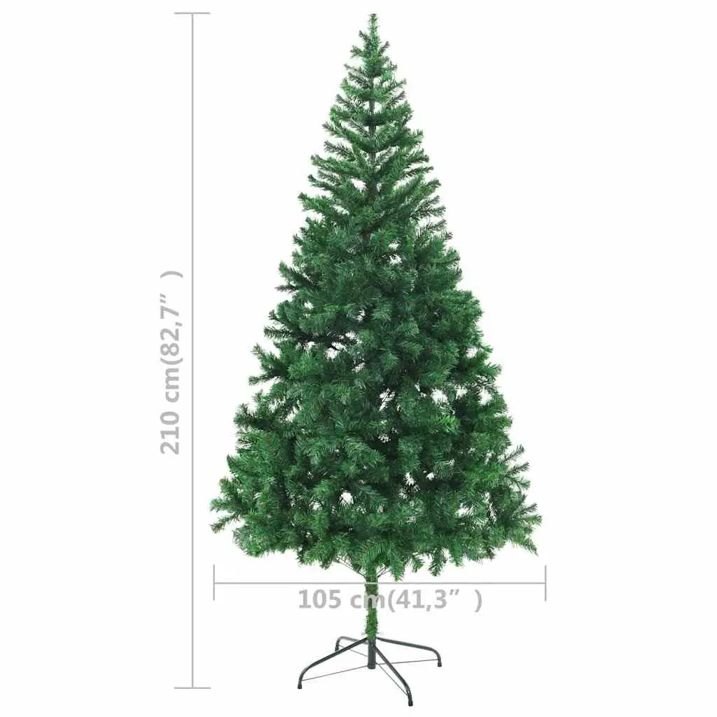 Indoor Use 210cm Artificial Christmas Tree with LED Lights
