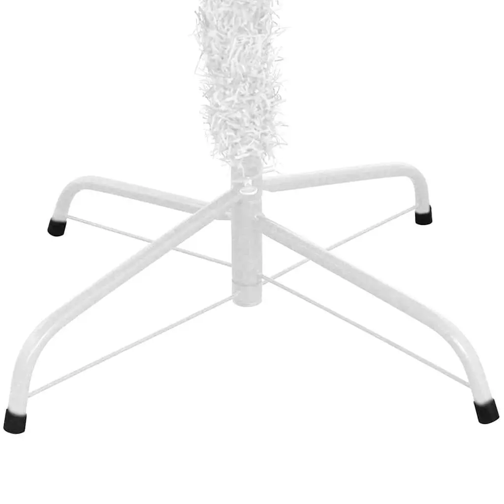 Artificial Christmas Tree Pre-lit 240cm PVC White 1300 Branch Tips