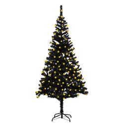 180cm Black Christmas Tree