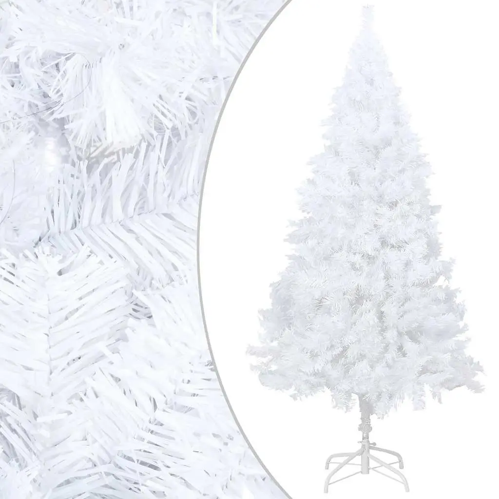 White Artificial Christmas Tree 120cm Pre-lit LED Lights Thick Branches Holiday