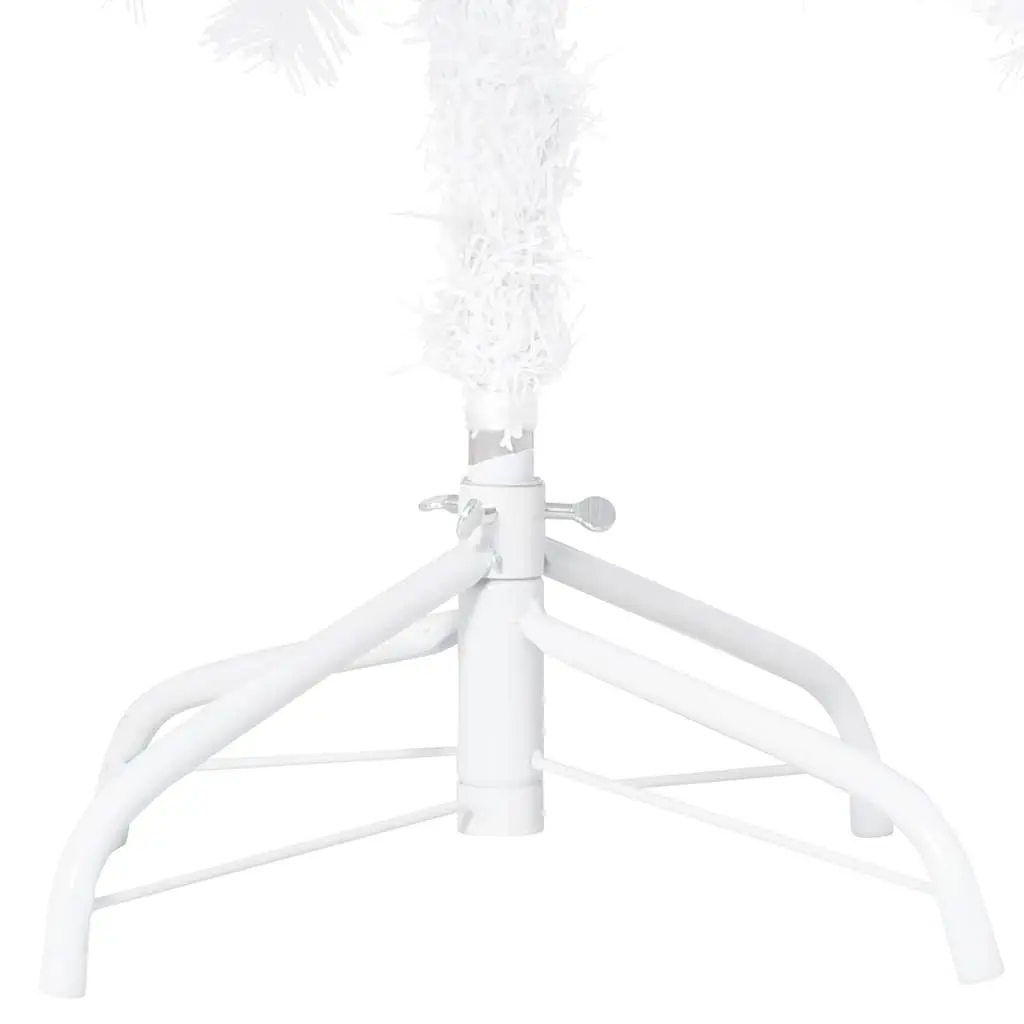 White Artificial Christmas Tree 180cm Pre-lit LED Lights Thick Branches Holiday