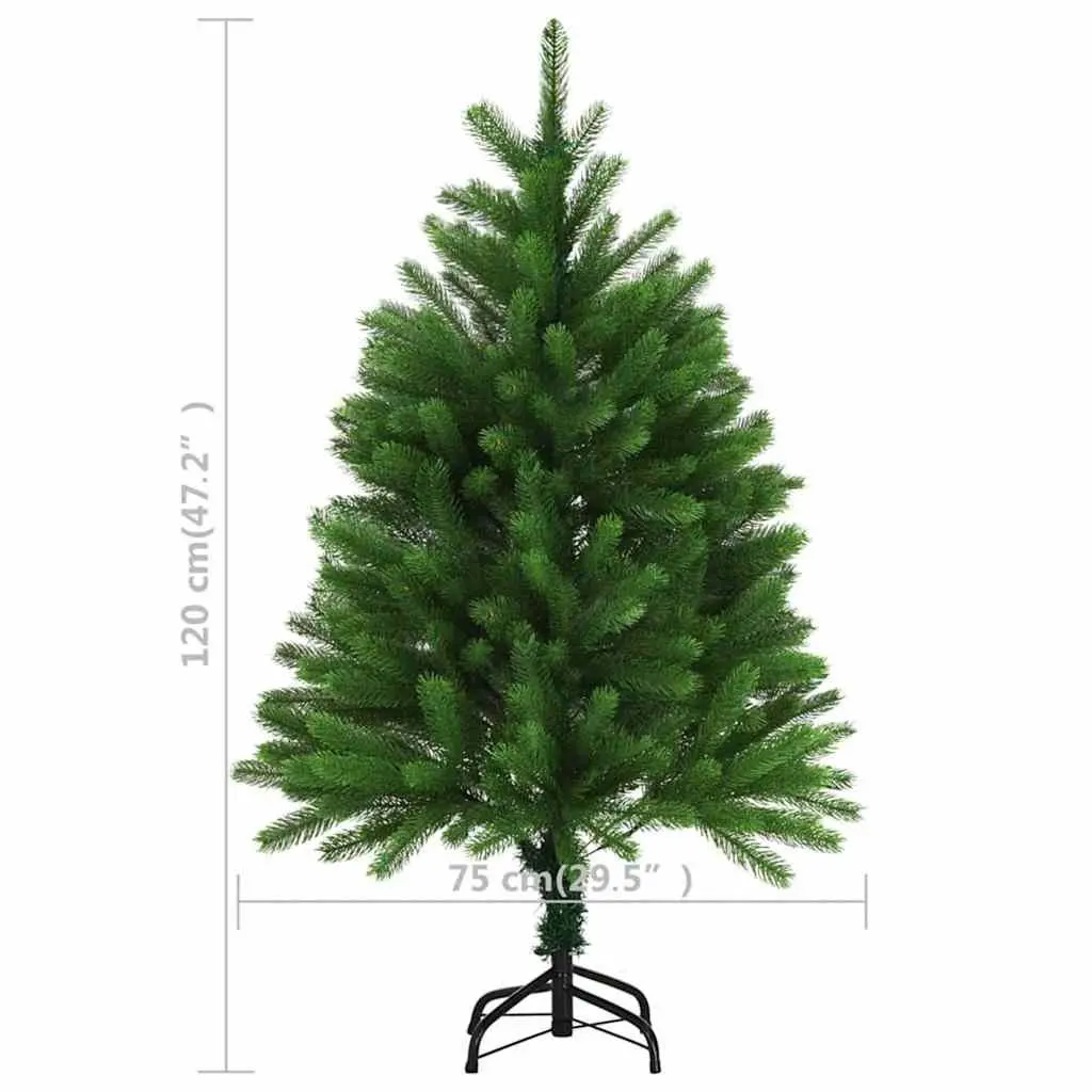 Artificial Christmas Tree Green 120cm Pre-lit PE Branches Steel Base