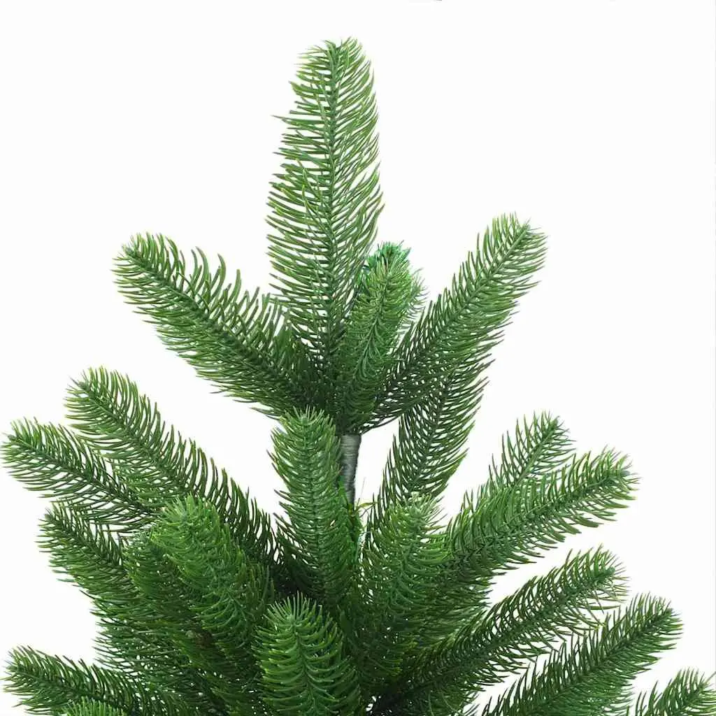 Artificial Pre-lit Christmas Tree 210cm Green LED Lights Holiday Home Decor
