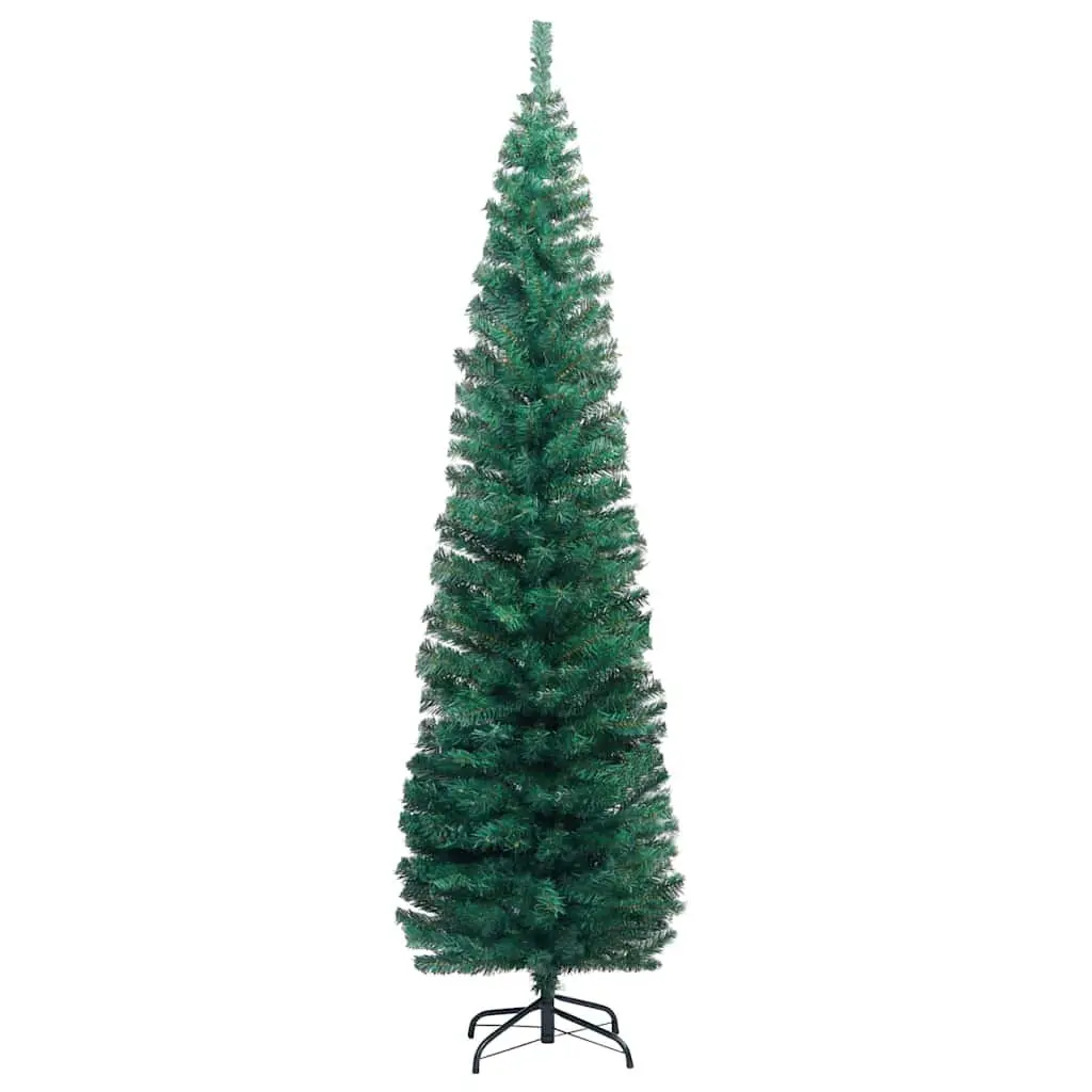 Artificial Pre-lit Christmas Tree PVC 210 cm Green