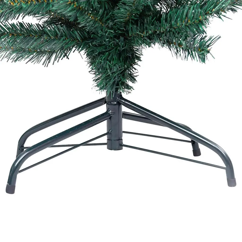 Artificial Pre-lit Christmas Tree PVC 210 cm Green