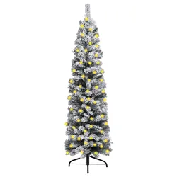 Versatile Slim Christmas Tree Ideal for Small Spaces