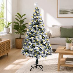 180cm Flocked Snow Tree for Your Home Christmas Décor