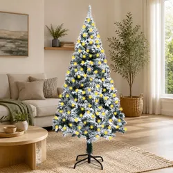 Sturdy 210cm Christmas Tree with Adjustable Branches