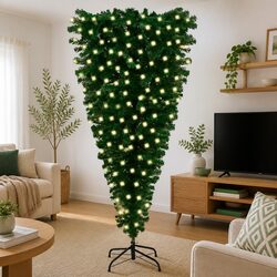 Functional 240cm Upside-Down Christmas Tree for Any Home
