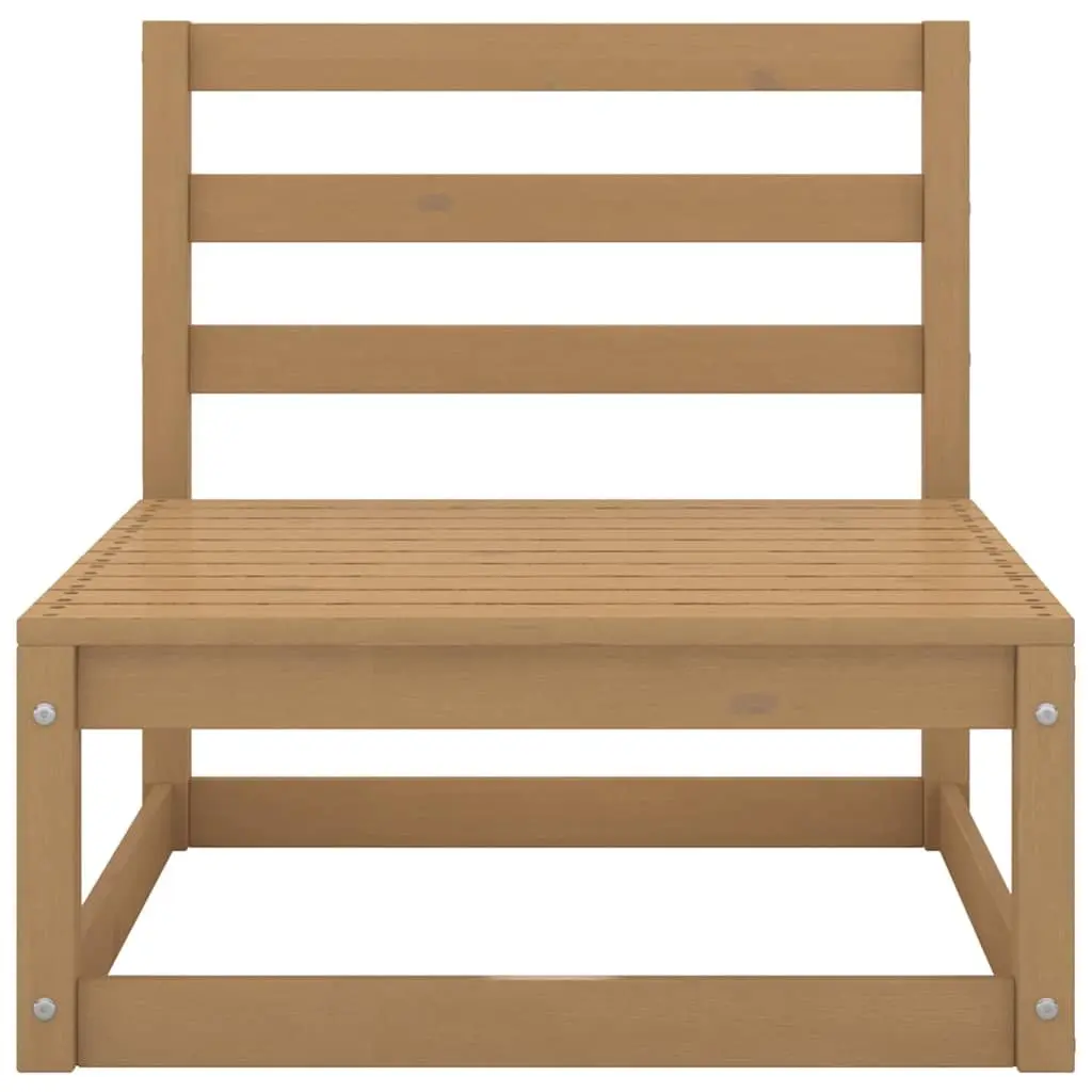 10 Piece Garden Lounge Set Outdoor Furniture Solid Wood Patio Seating Brown