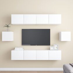 Practical 6-Piece Wall-Mounted Storage Solution