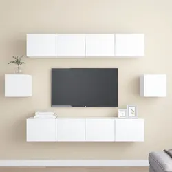 Practical 6-Piece Wall-Mounted Storage Solution