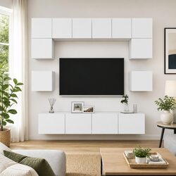 Practical 8-Piece TV Cabinet Set for Everyday Use