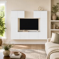 6-Piece Wall-Mounted TV Cabinet Set