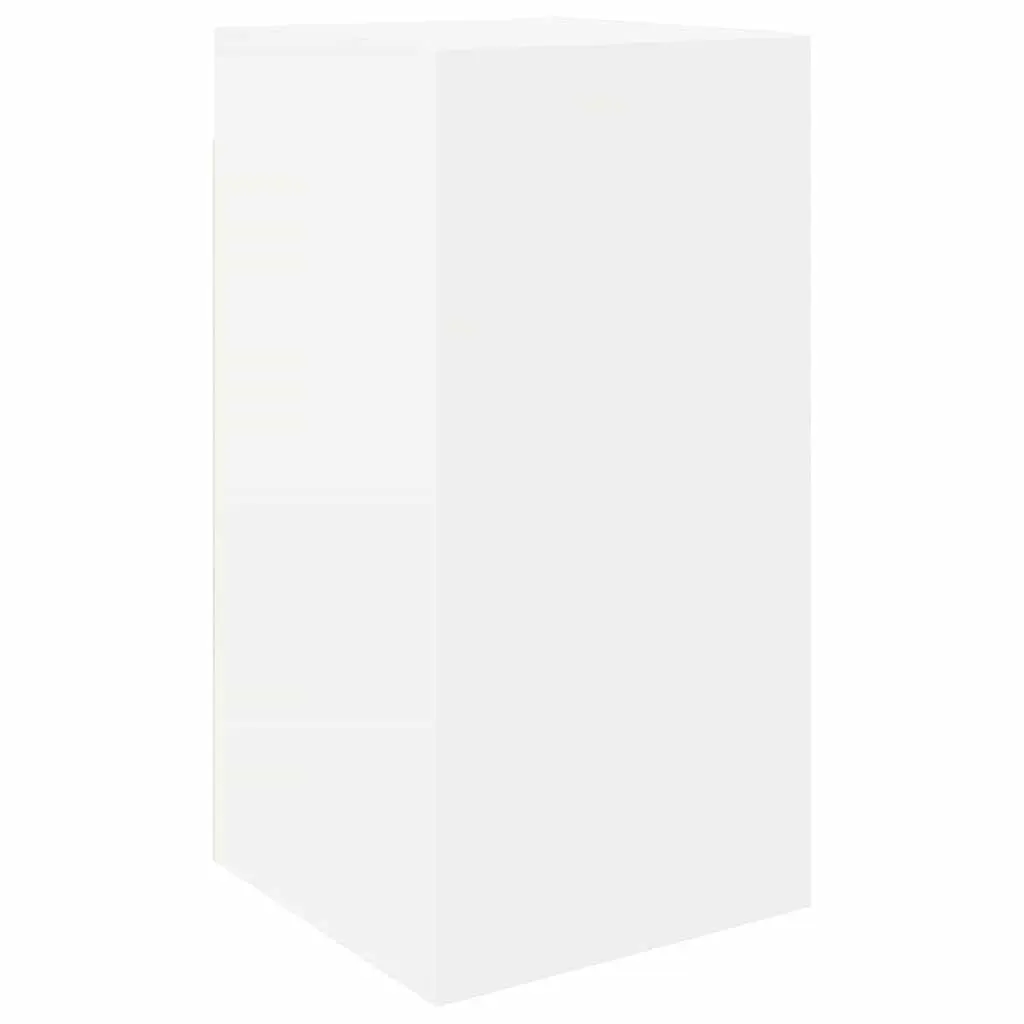 TV Cabinet Set Engineered Wood Wall Mounted 6 Piece White