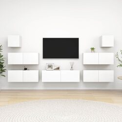Practical 7 Piece TV Cabinet Set for Your Home