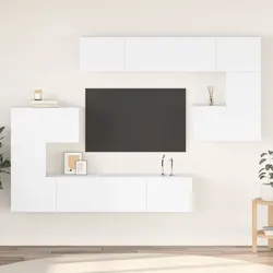 Practical 8-Piece Wall-Mounted TV Cabinet for Your Home