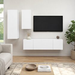 Versatile 4 Piece TV Cabinet for Your Living Space