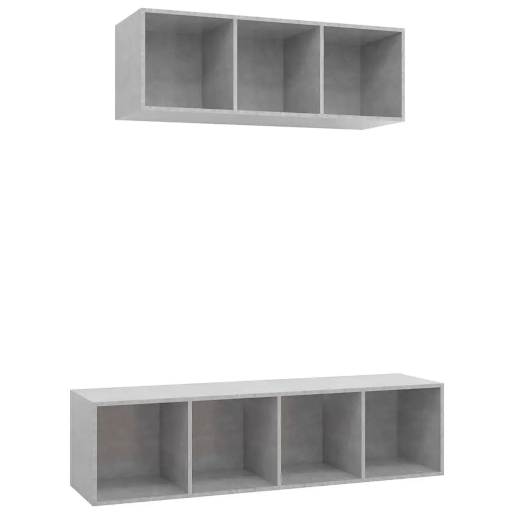 Wall-Mounted Cabinet Set for Home Entertainment