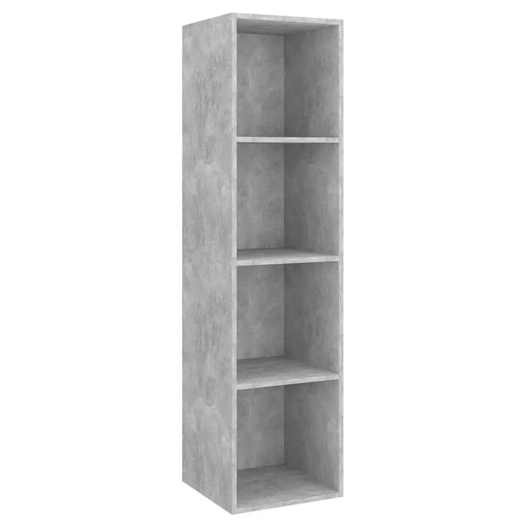 2 Piece Hanging TV Cabinet Set Engineered Wood Grey Storage Unit
