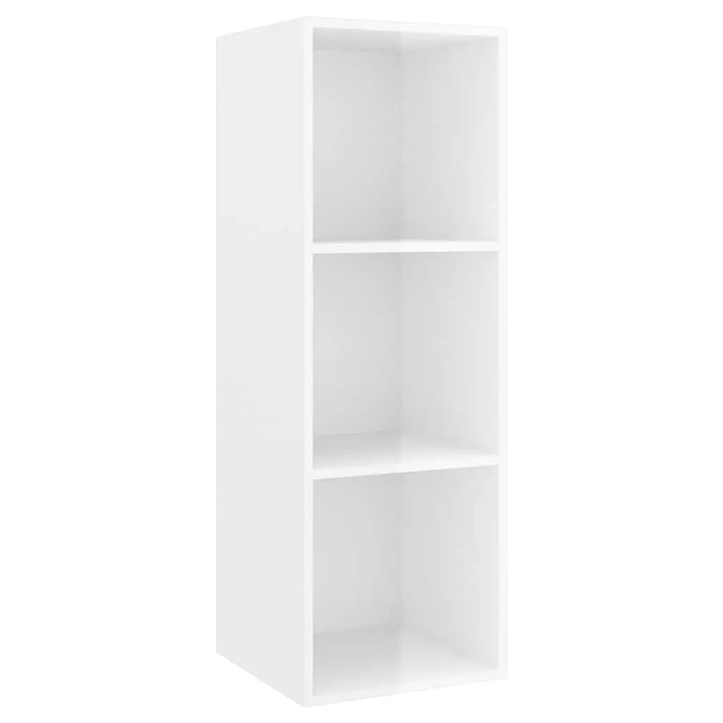 Wall-mounted TV Cabinet Set Engineered Wood 2 pcs White