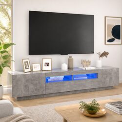 Practical 200cm TV Cabinet with RGB LED Lighting