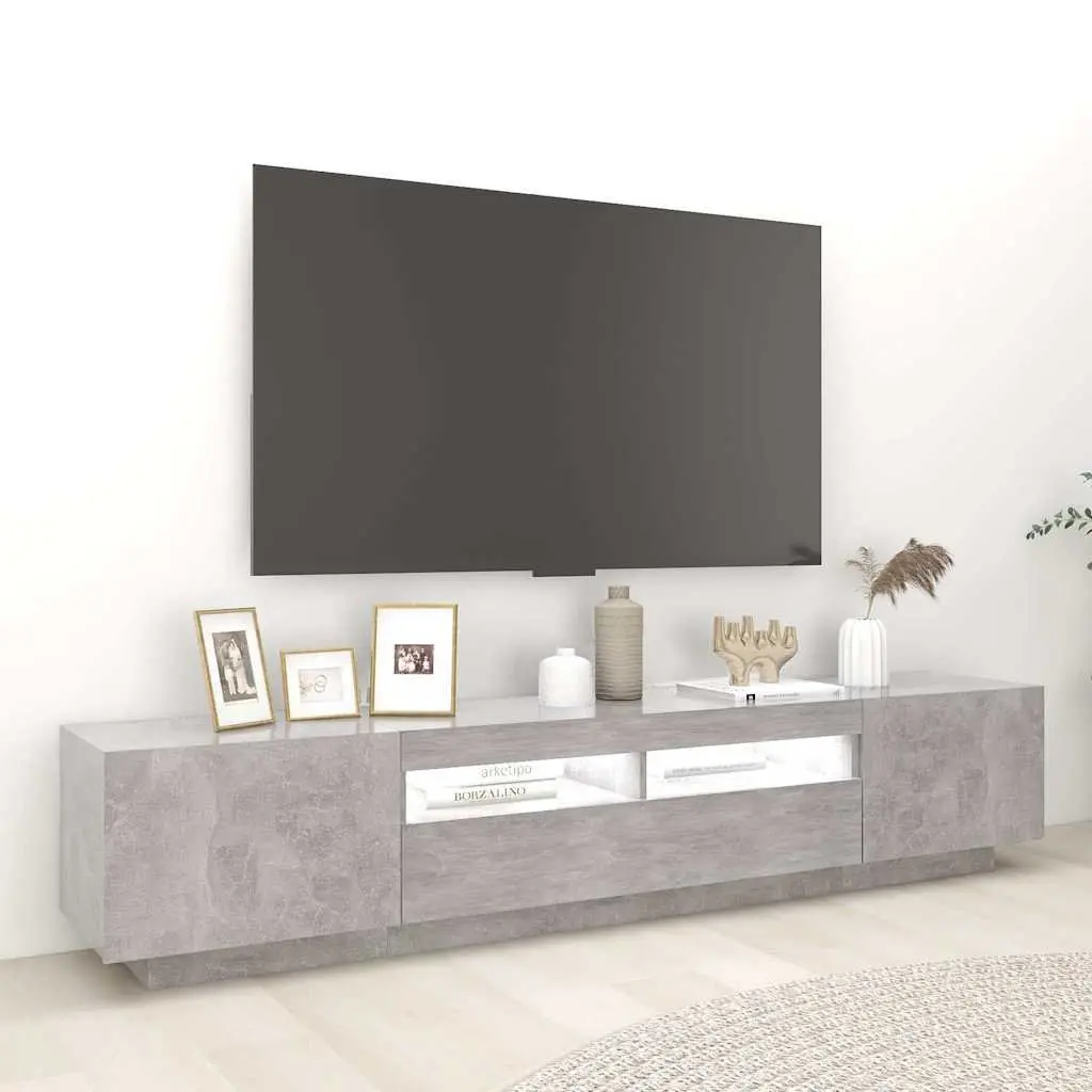 200cm TV Cabinet with RGB LED Lighting