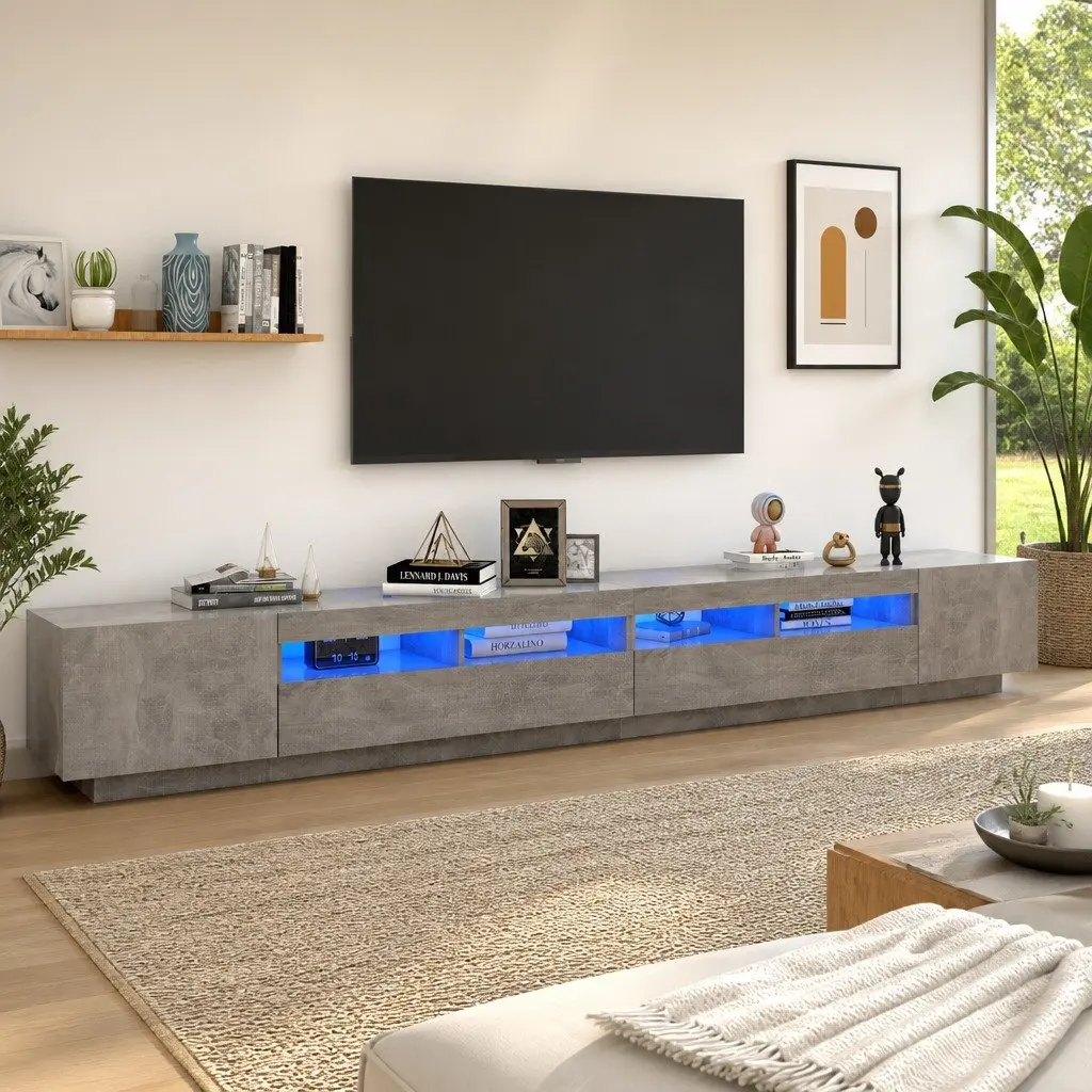 Grey TV Cabinet for Media Storage Needs