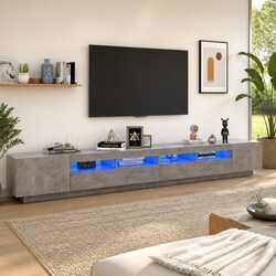 Versatile Grey TV Cabinet for Media Storage Needs